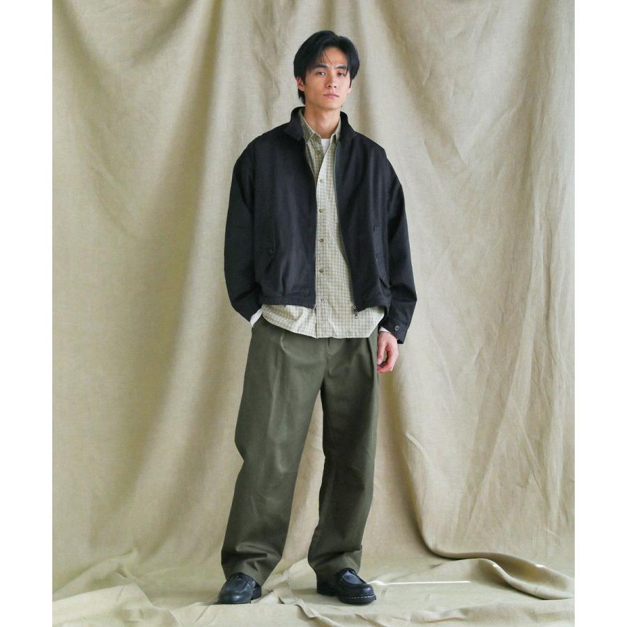 コットンナイロン高密度ツイルG9スウィングトップハリントン