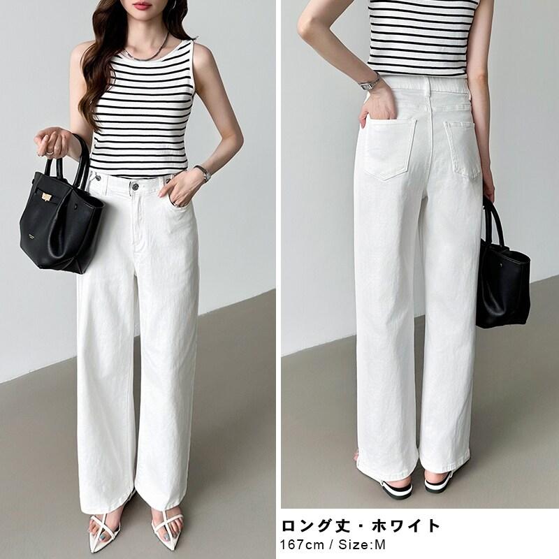 楽革命」疲れないデニム デニムパンツ ストレッチデニム ウエスト調整