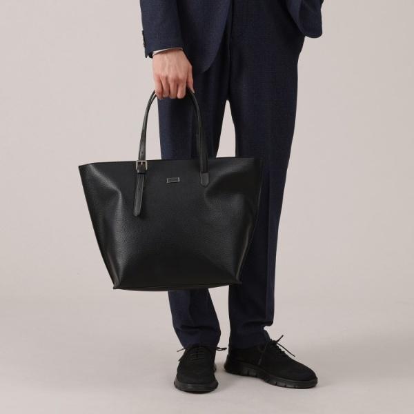 タケオキクチ　レザーハンドル シュリンクPU トート レザーハンドル シュリンクPU トート（トートバッグ） | TAKEO KIKUCHI