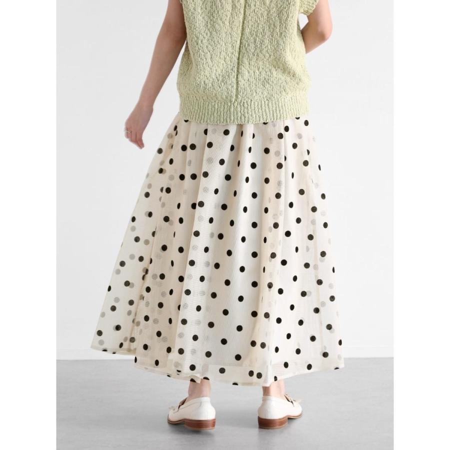 VIN（バン） フロッキードットメッシュフレアスカート : マルイ(丸井