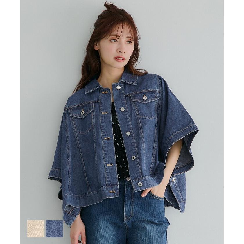 cocaデニムポンチョジャケット Mサイズ♡大人気♡完売♡ coca 【WEB限定セール】デニムポンチョジャケット 全2色