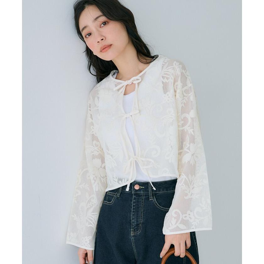 yori フロッキーレースティアードブラウス ホワイト 36 - メルカリ