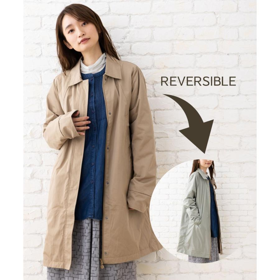 サブストリート（sab street）/【大きいサイズ】 15号(3L) indi&cold リバーシブルステンカラーコート Sab Street 【大きいサイズ】 15号(3L) indi＆cold リバーシブルステン