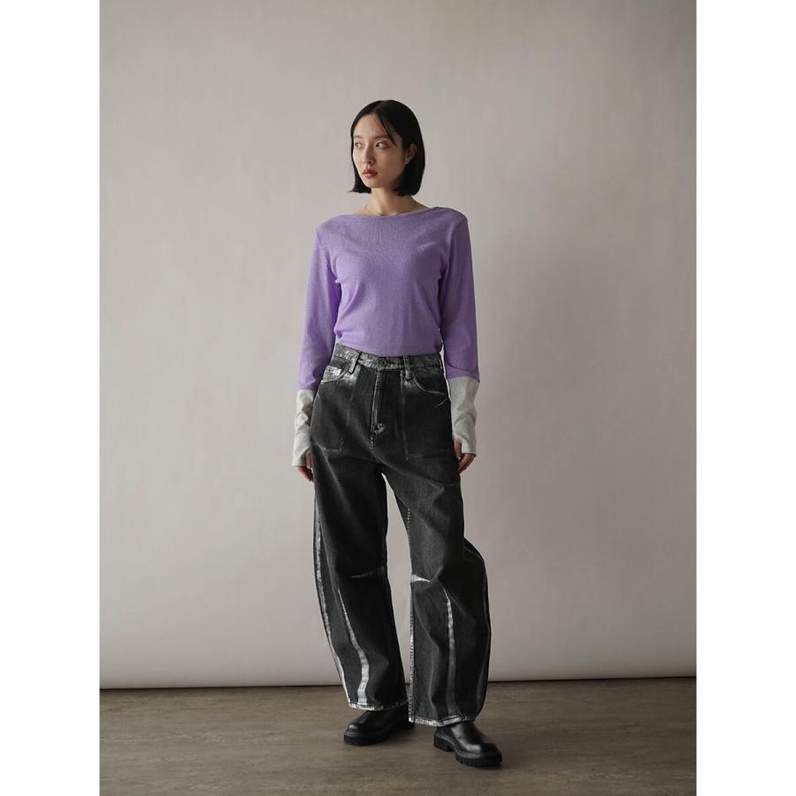 【新品タグ付】RADIATE バイカラーリブニット RADIATE（ラディエイト） バイカラースリーブリブニット : マルイ(丸井