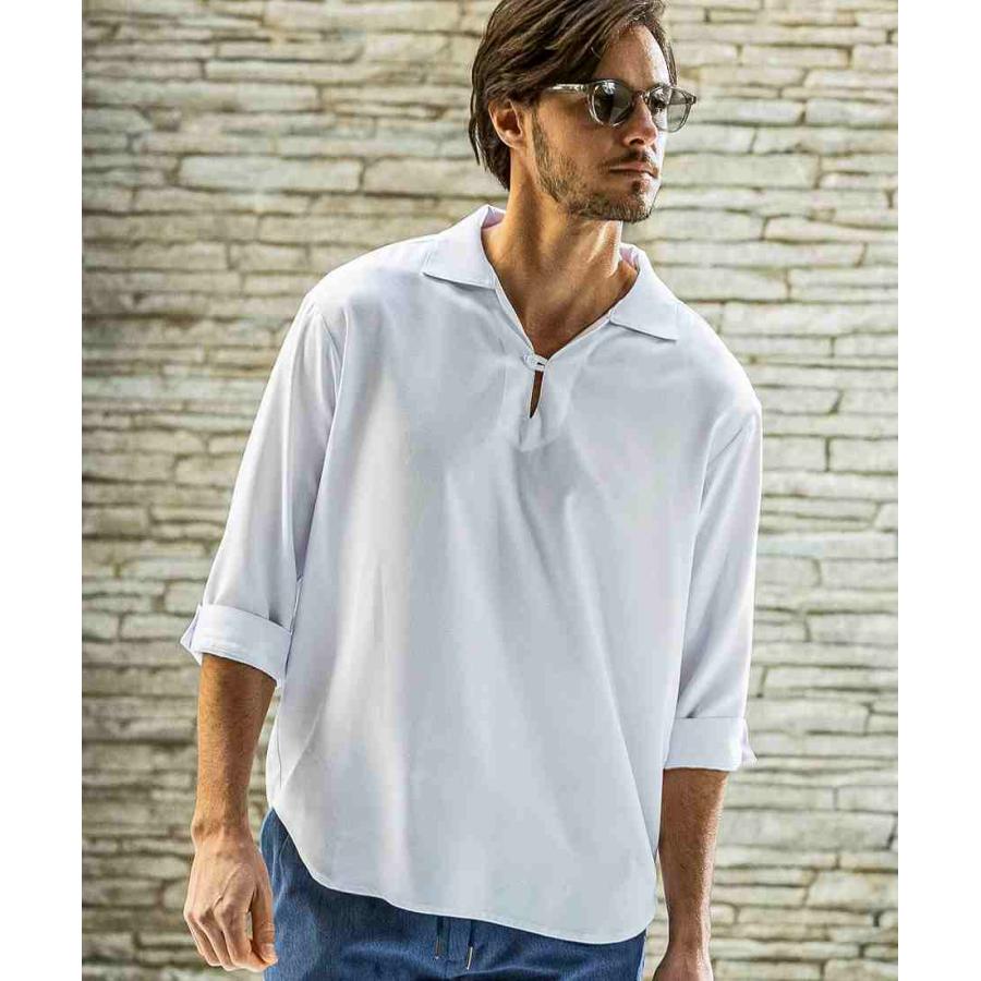 AKM Contemporary スキッパープルオーバーシャツ XL AKM Contemporary スキッパープルオーバーシャツ(防シワ / イージー