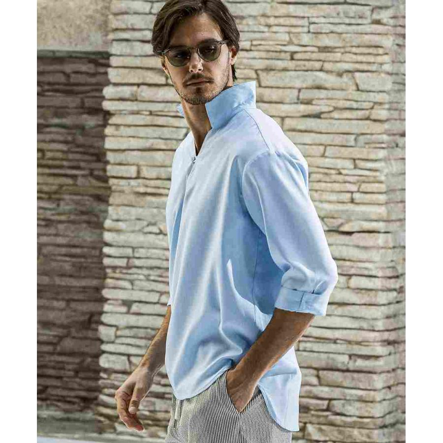 AKM Contemporary スキッパープルオーバーシャツ XL AKM Contemporary スキッパープルオーバーシャツ(防シワ / イージー