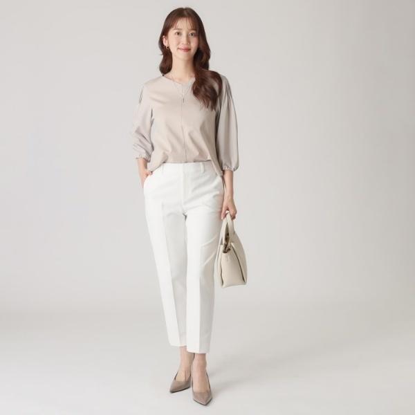 COUP DE CHANCE（クードシャンス） 【洗える／日本製／袖の異素材使い