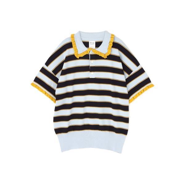BEAVER RHODOLIRION／ロドリリオン Frill Polo Sweater フリル