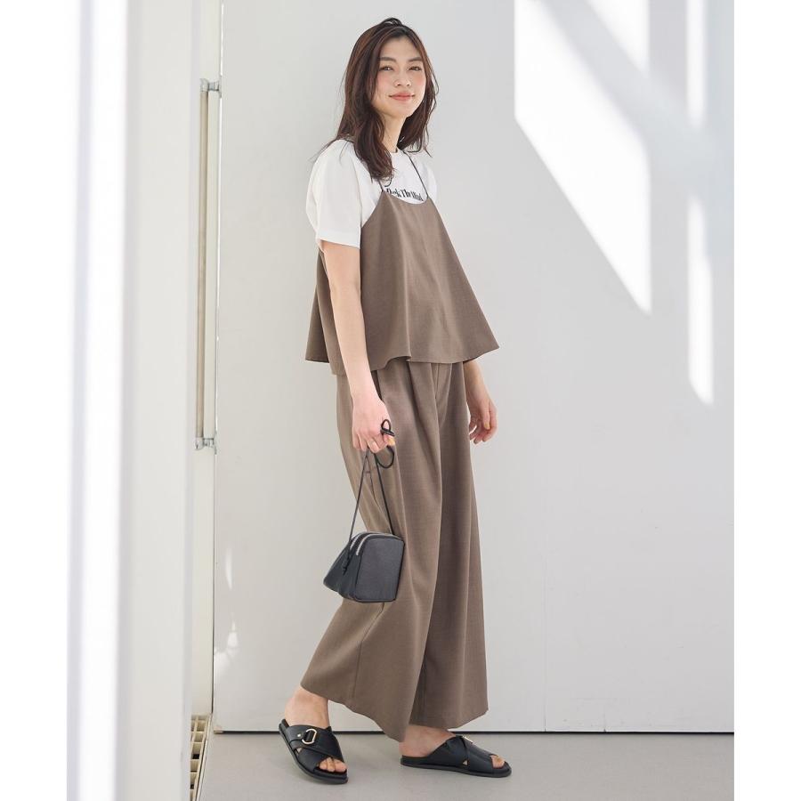 ANY（エニィ） 【2SET】テックリネンキャミソール×パンツセットアップ