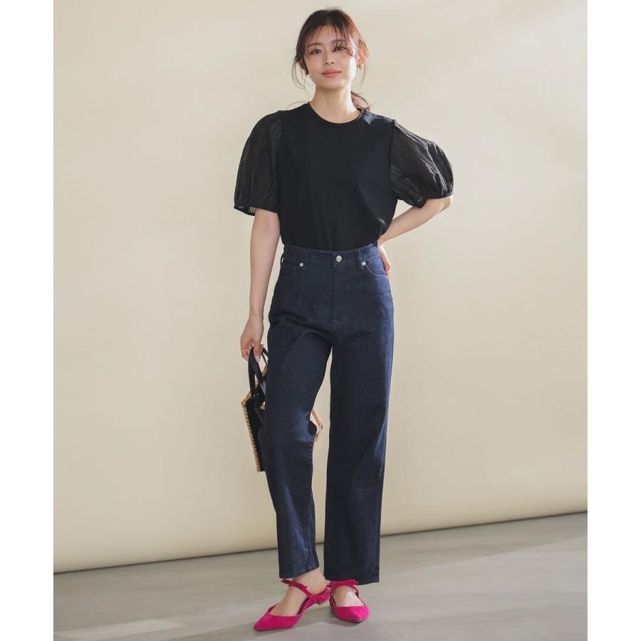 【UNFILO DENIM/新色追加】撥水ストレッチ テーパードデニム