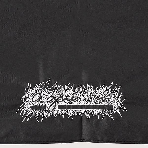 agnes b. 【 b.（アニエスベー）】ロゴステッチ刺しゅう晴雨兼用傘