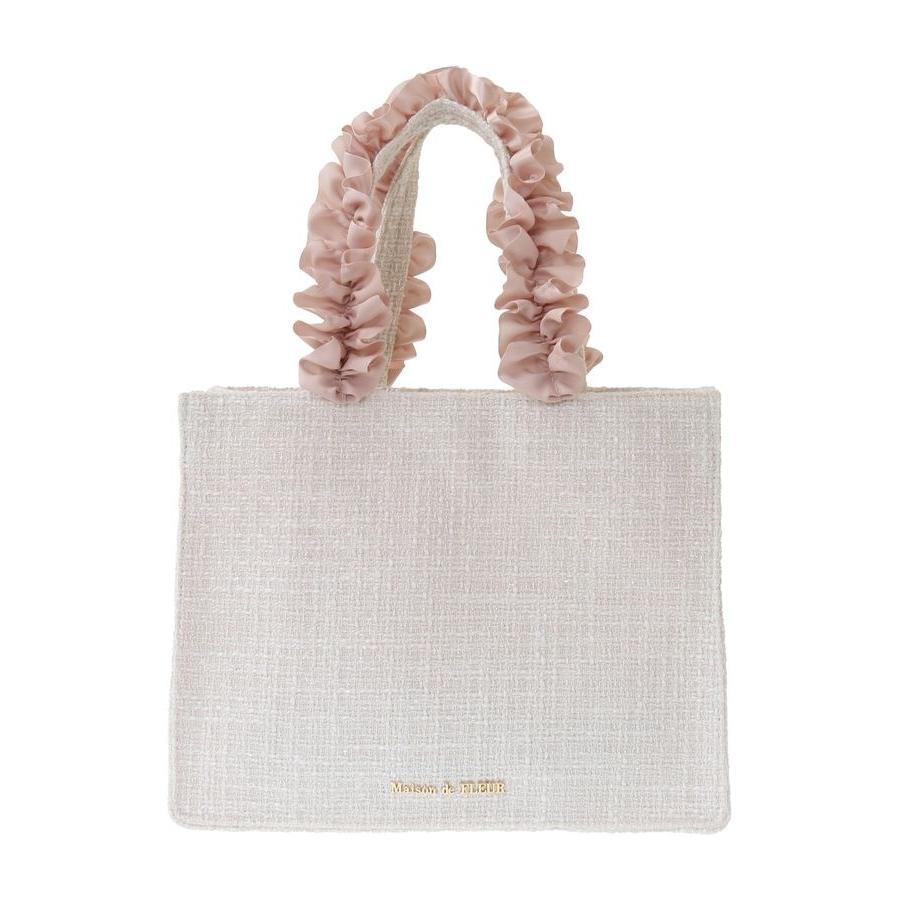 Maison de FLEUR（メゾンドフルール） ツイードフリルハンドルスクエア