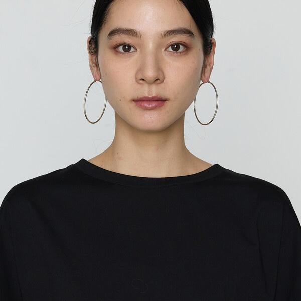 Gabardine K.T（ギャバジンK.T） プレーティング天竺 袖シアーTシャツ