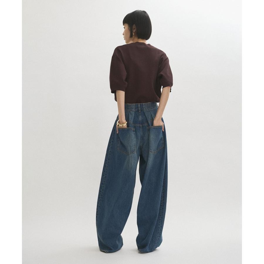 ADAM ET ROPÉ FEMME 【サステナブル】バックタックワイドデニム 楽天市場】【サステナブル】バックタックワイドデニム／アダムエロペ