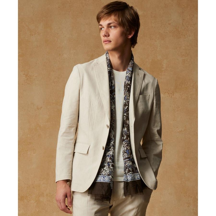 【キングサイズ・清涼/ストレッチ】ストレッチリネンシャンブレー ジャケットの画像