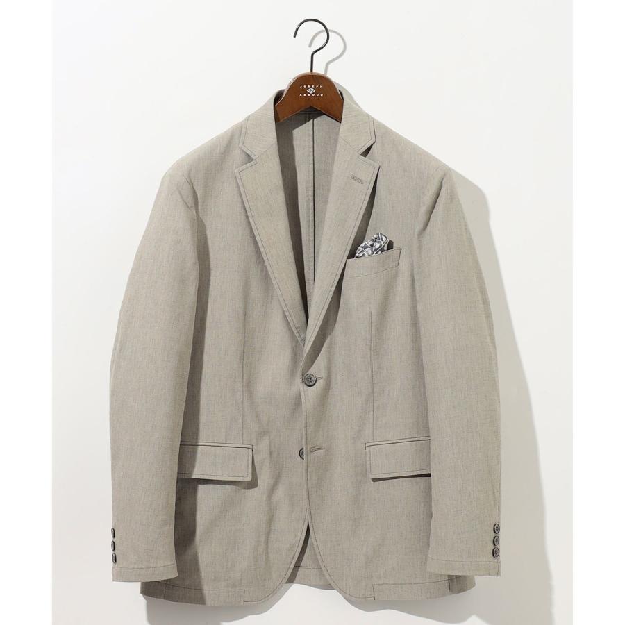 【キングサイズ・清涼/ストレッチ】ストレッチリネンシャンブレー ジャケットの画像