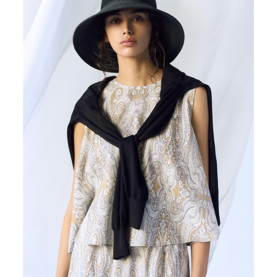 23区 洗えるRatti ドローイング ペイズリー ブラウス 2025 2XL 23区 【洗える】Ratti ドローイング ペイズリー プリント