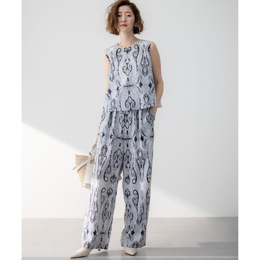 23区 洗えるRatti ドローイング ペイズリー ブラウス 2025 2XL 23区 洗えるRatti ドローイング ペイズリー ブラウス 2025 2XL