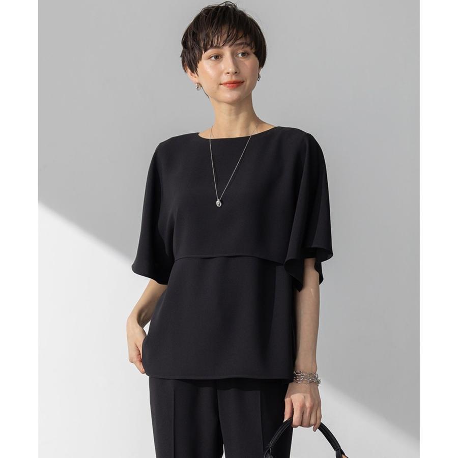 カットジョーゼット 7分袖シャツ 吸水速乾 接触冷感 ストレッチ 軽量 イージーケア UVカット BLUE STANDARD ブルースタンダード