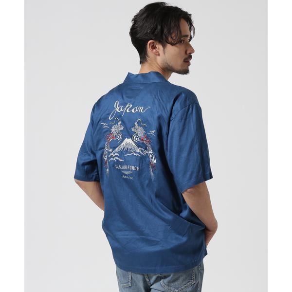 AVIREX DOUBLE DRAGON SOUVENIR SHIRT ／ ダブルドラゴン スーベニア