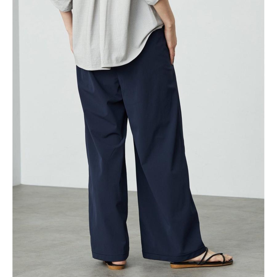 SOMETHING（サムシング） ウエストゴムSLワイドパンツ【UVカット・冷感