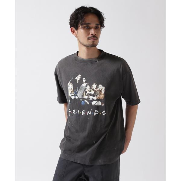 SAINT MICHAEL／セントマイケル／FRIENDSコラボ FRD_SS TEE／BLACK