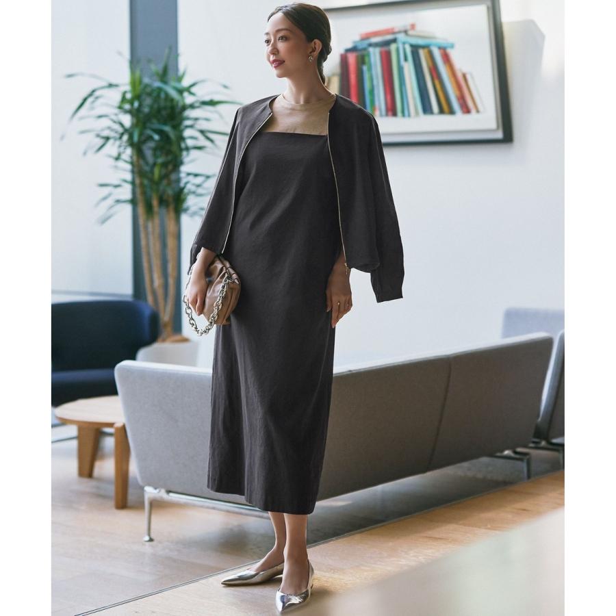 23区 【洗える】リネンレーヨンストレッチ ブルゾン : マルイ