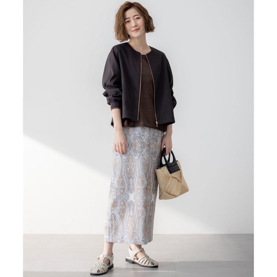 23区 【洗える】リネンレーヨンストレッチ ブルゾン : マルイ(丸井