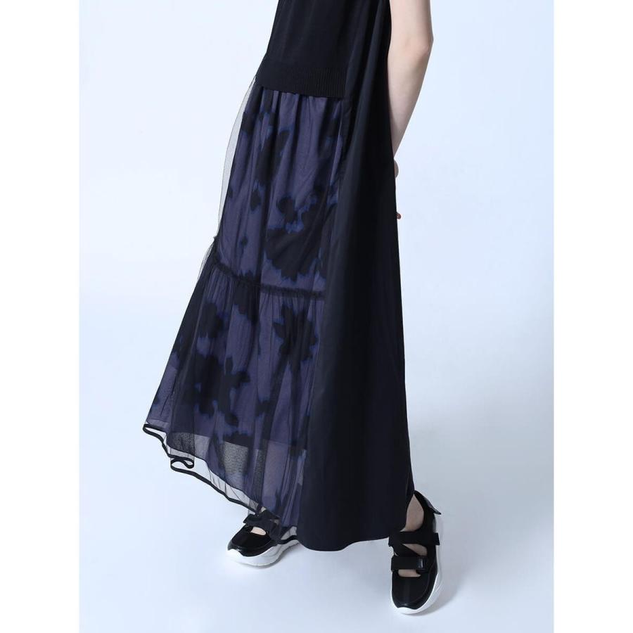 LASUD（ラシュッド） チュールレイヤード柄ワンピース : マルイ(丸井