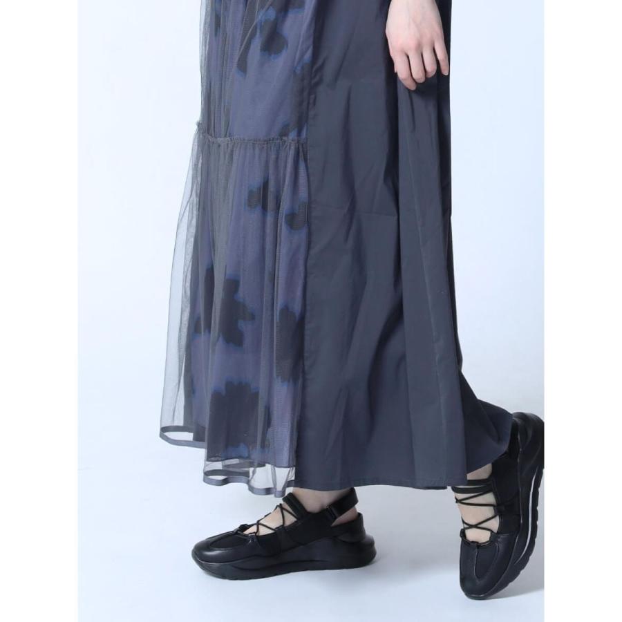 LASUD（ラシュッド） チュールレイヤード柄ワンピース : マルイ(丸井