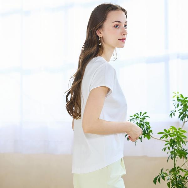 Liliane Burty ECLAT 【S・Mサイズ】綿100％ロゴプリント T