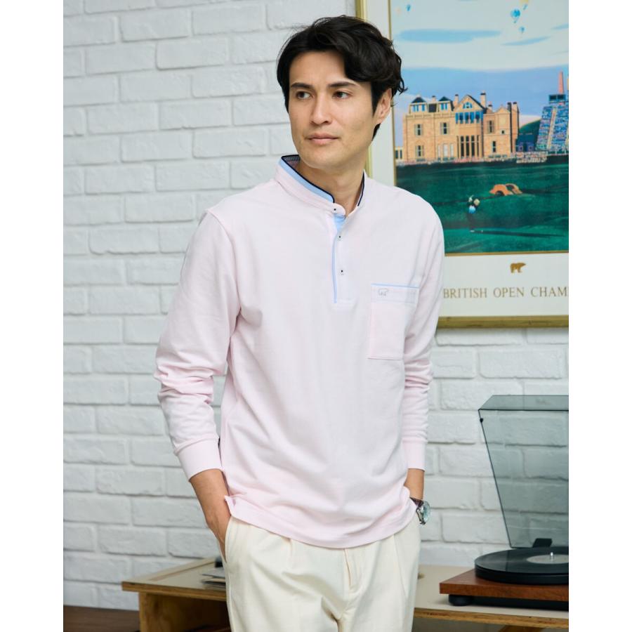 スタンドカラー長袖ポロシャツ : マルイ(丸井)Yahoo!店 - 通販