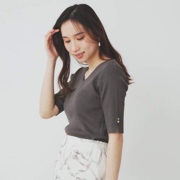 Vネックリブニット VネックリブニットTOPS[品番：MKSW0052584]｜GYDA（ジェイダ）の