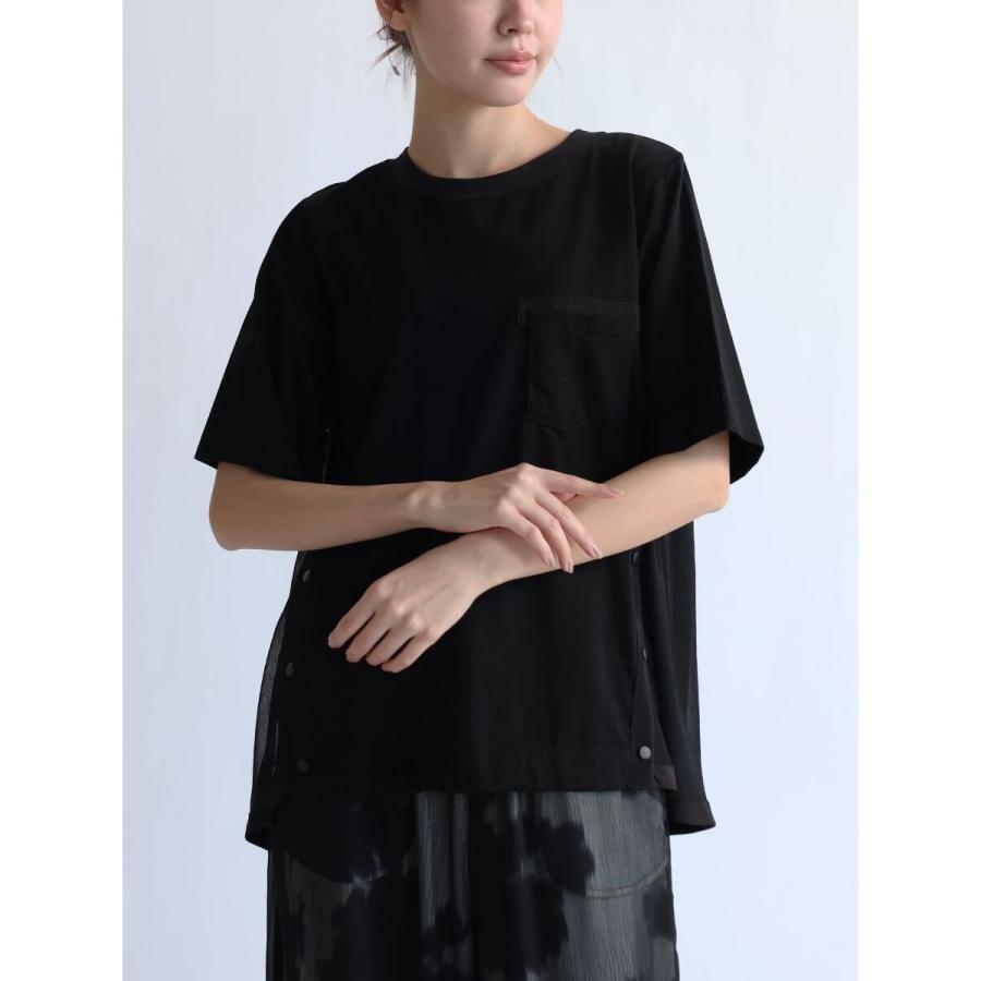 LASUD フリルデザインカットソー （ブラック） LASUDのセットアップの 