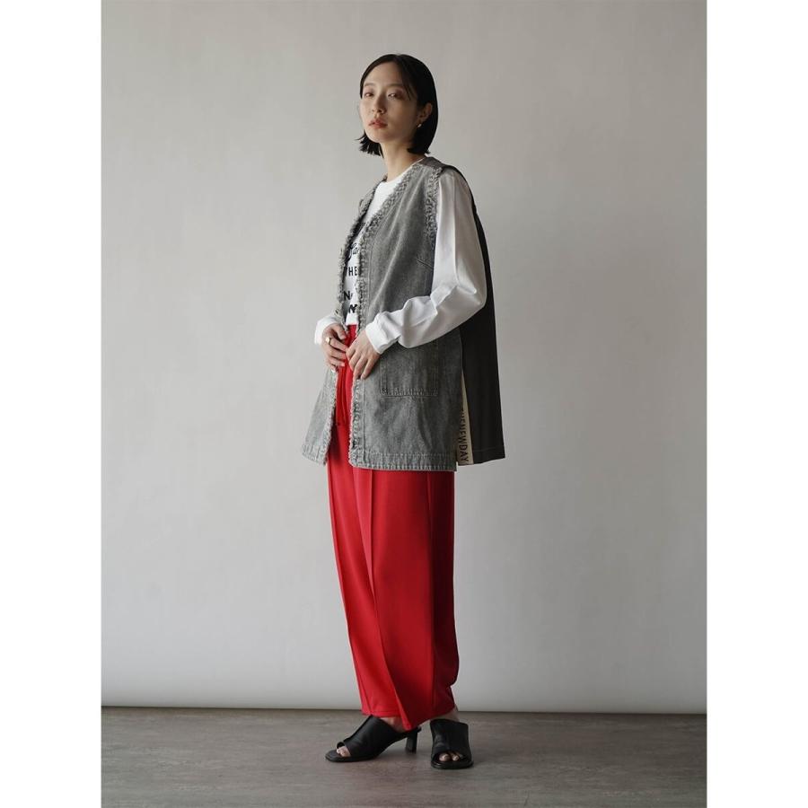 RADIATE（ラディエイト） ロゴテープデニムドッキングジレ : マルイ