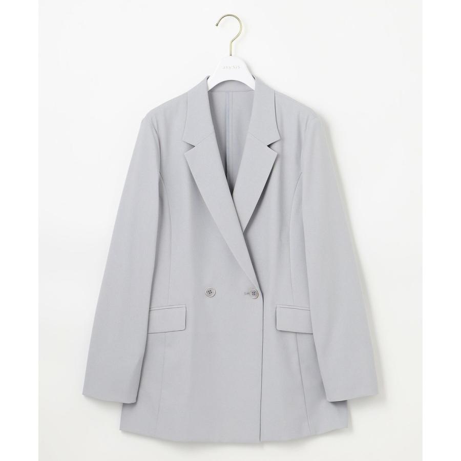 UVカット接触冷感吸水速乾スマートビューティストレッチ ダブルブレストジャケット ANY SIS（エニィスィス） 【UVカット・接触冷感・吸水速乾】スマート