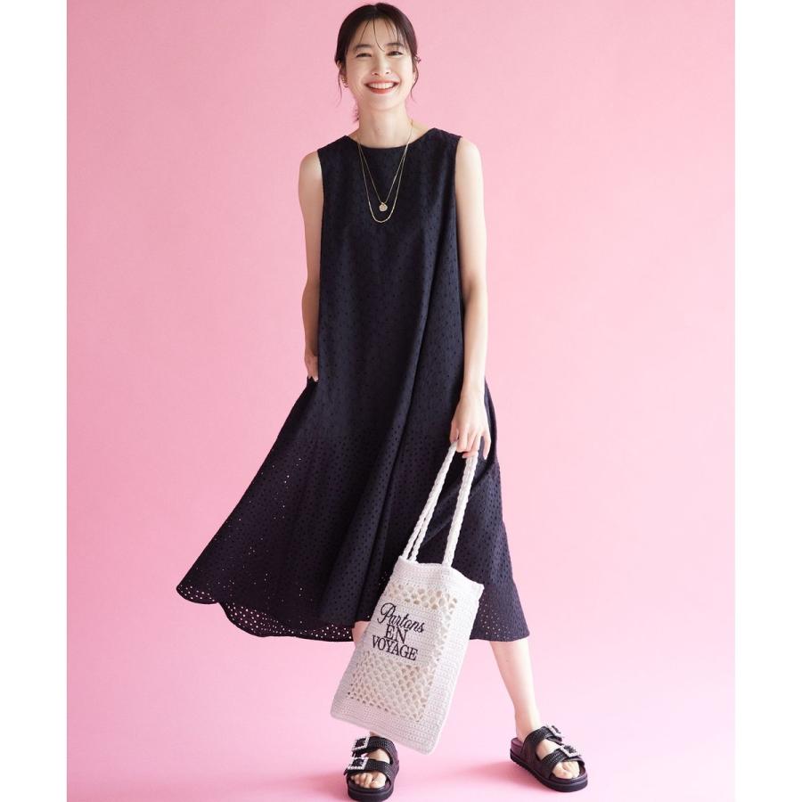 【WEB限定・新色追加】エンブロイダリーレースノースリーブ ワンピースの画像