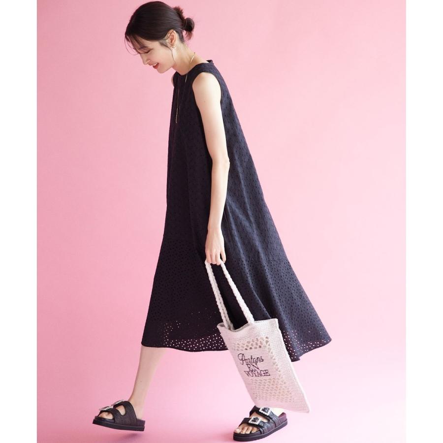 【WEB限定・新色追加】エンブロイダリーレースノースリーブ ワンピースの画像