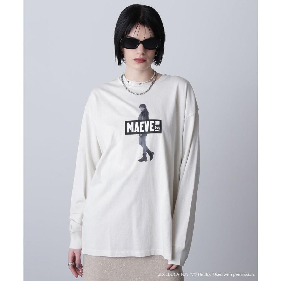 【ROSE】Netflix MAEVE BOX LOGO TEE | ROSE BUD | 01