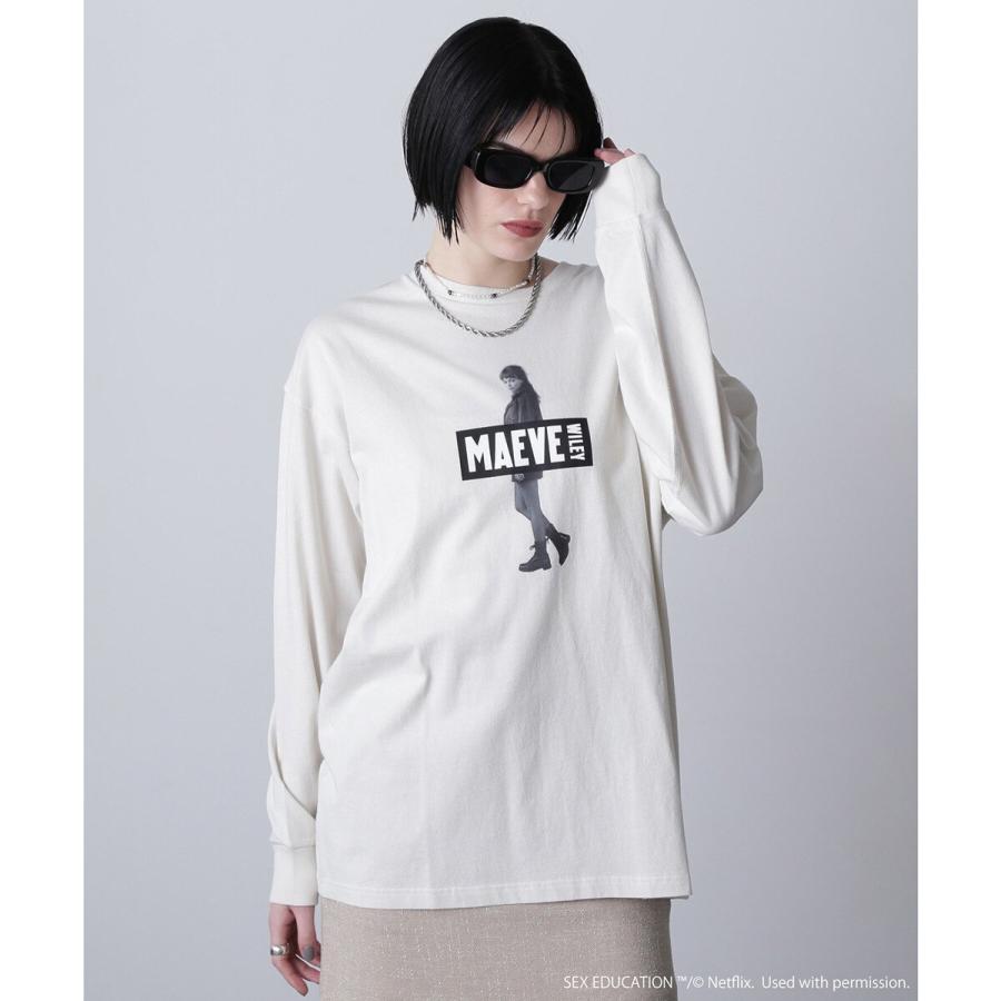 【ROSE】Netflix MAEVE BOX LOGO TEE | ROSE BUD | 06