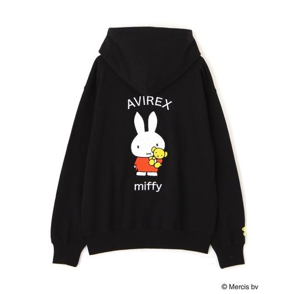 《AVIREX×miffy》WEB限定 SWEAT PULLOVER PARKA／アヴィレックス×ミ
