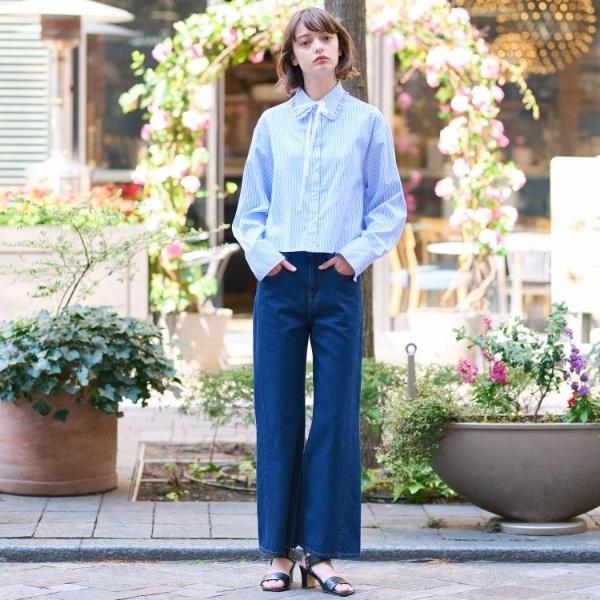 DRESSTERIOR（ドレステリア） 【洗えるコットン混】フリルカラー