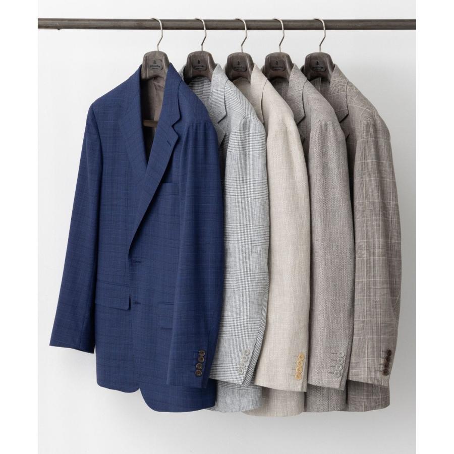 【DORMEUIL】ドーメル HEXAGON リネン ジャケット_ネイビーの画像
