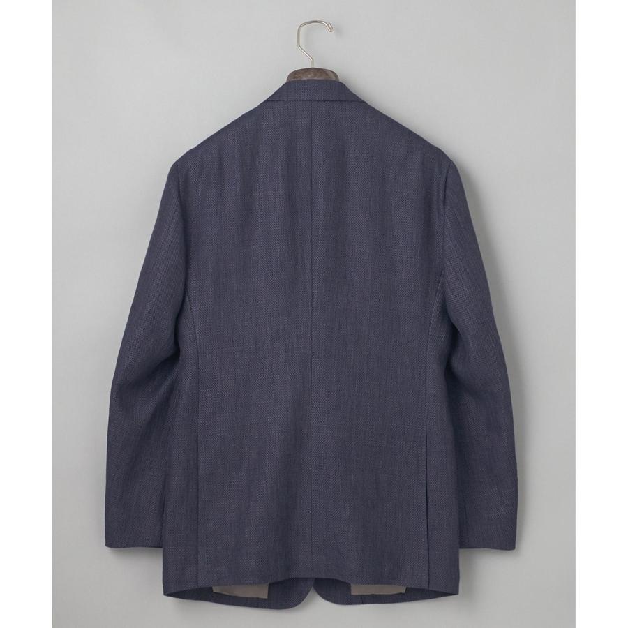 【DORMEUIL】ドーメル HEXAGON リネン ジャケット_ネイビーの画像
