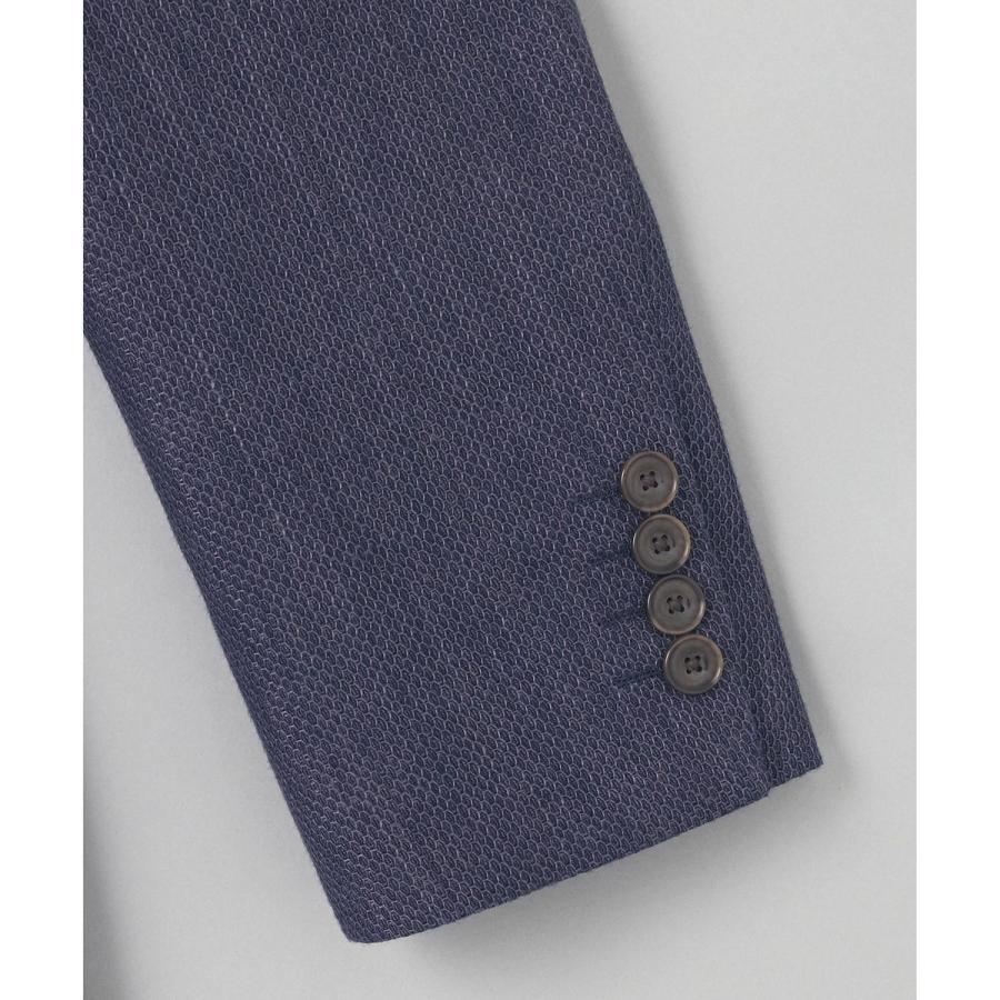 【DORMEUIL】ドーメル HEXAGON リネン ジャケット_ネイビーの画像