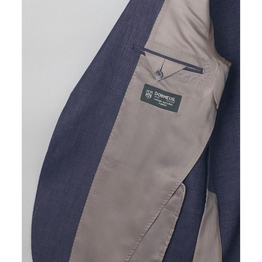 【DORMEUIL】ドーメル HEXAGON リネン ジャケット_ネイビーの画像