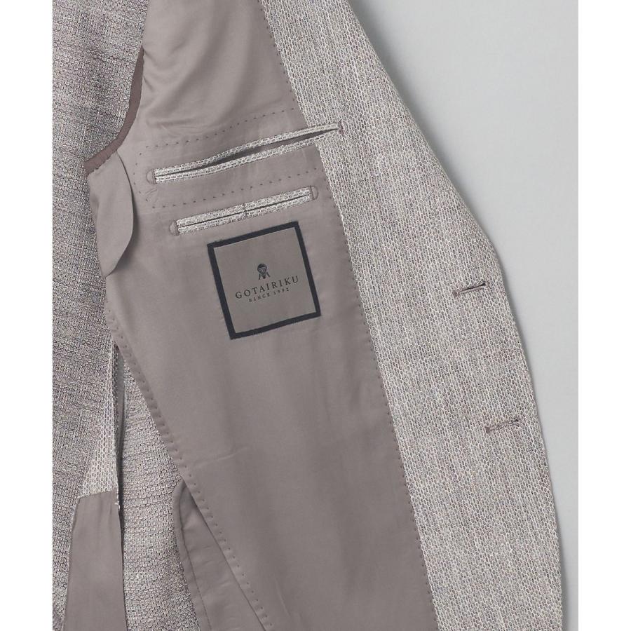 【DORMEUIL】ドーメル HEXAGON リネン ジャケット_ライトグレーの画像