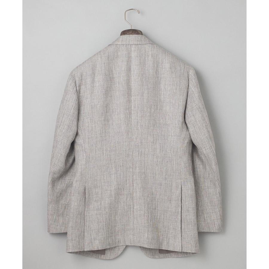 【DORMEUIL】ドーメル HEXAGON リネン ジャケット_ライトグレーの画像
