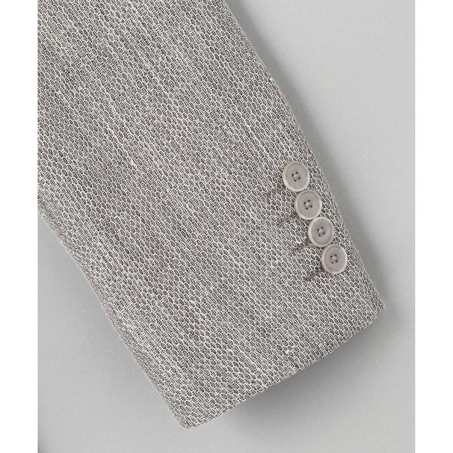 【DORMEUIL】ドーメル HEXAGON リネン ジャケット_ライトグレーの画像