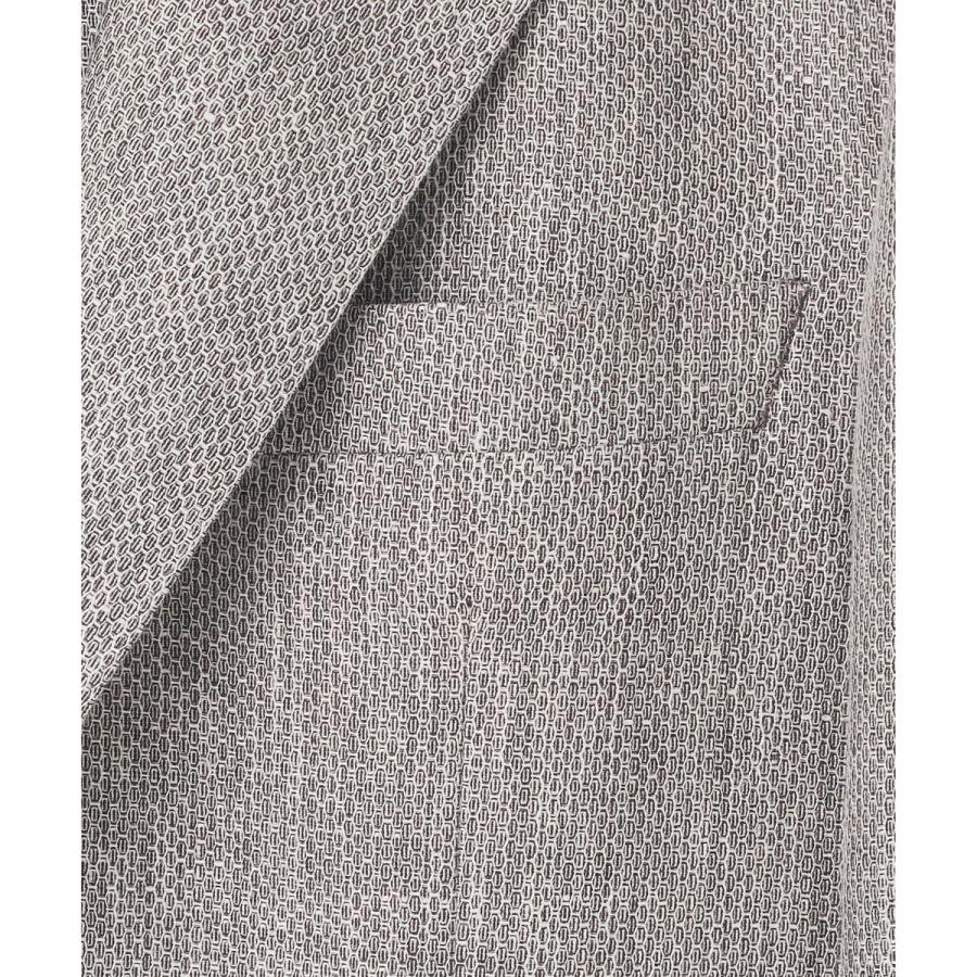 【DORMEUIL】ドーメル HEXAGON リネン ジャケット_ライトグレーの画像